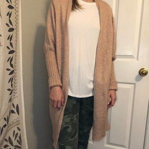 Topshop Long Open Front Cardigan